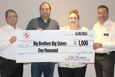 Kin donates to Big Brothers Big Sisers