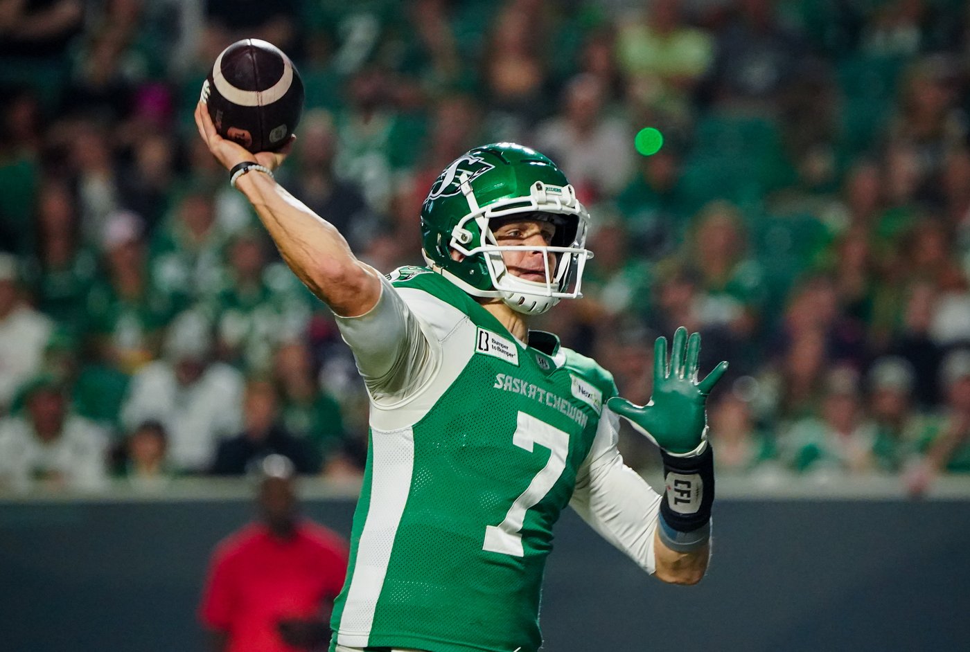 Riders’ Harris, Bombers’ Ford earn CFL monthly honour roll awards