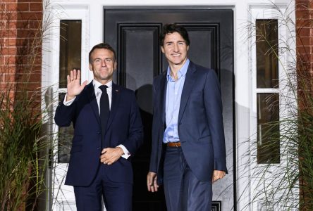 Macron, Trudeau meet as French president visits Canada