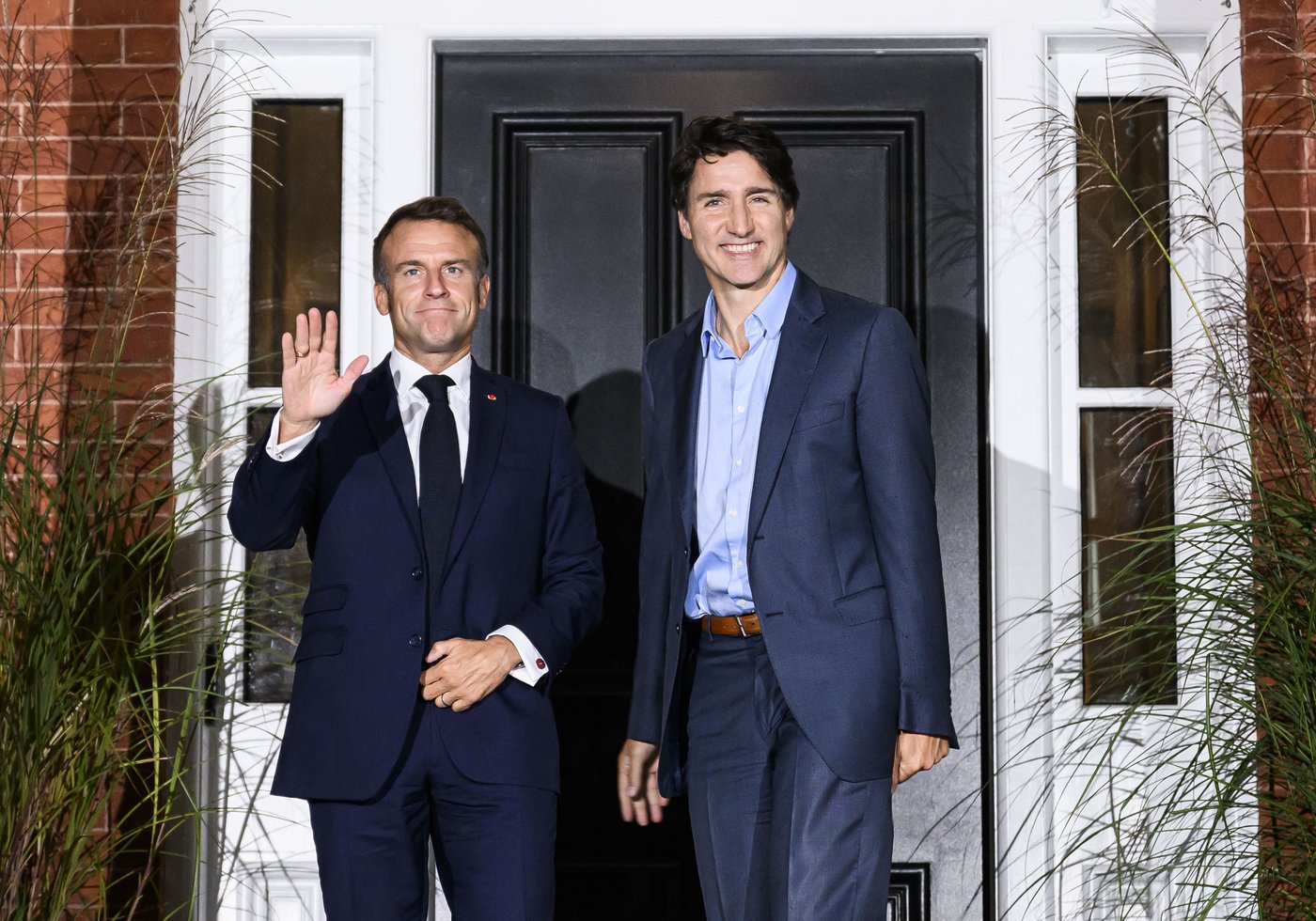 Macron, Trudeau meet as French president visits Canada