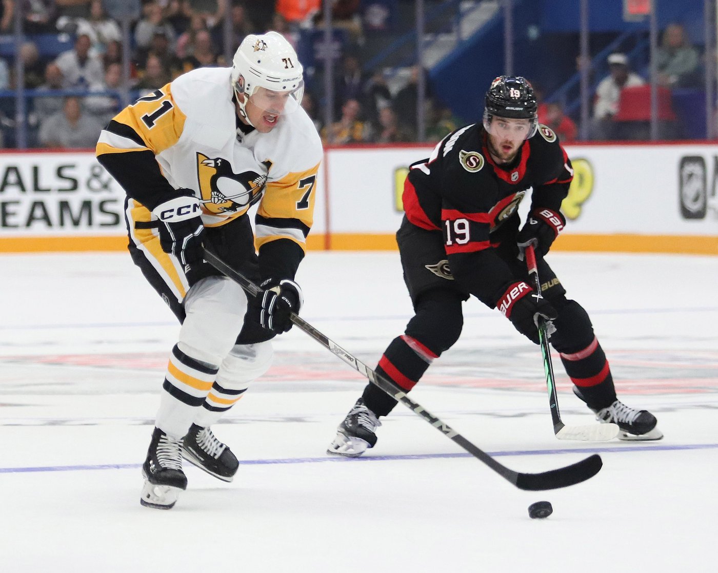 Malkin, Crosby pace Penguins to 5-2 pre-season win over Senators