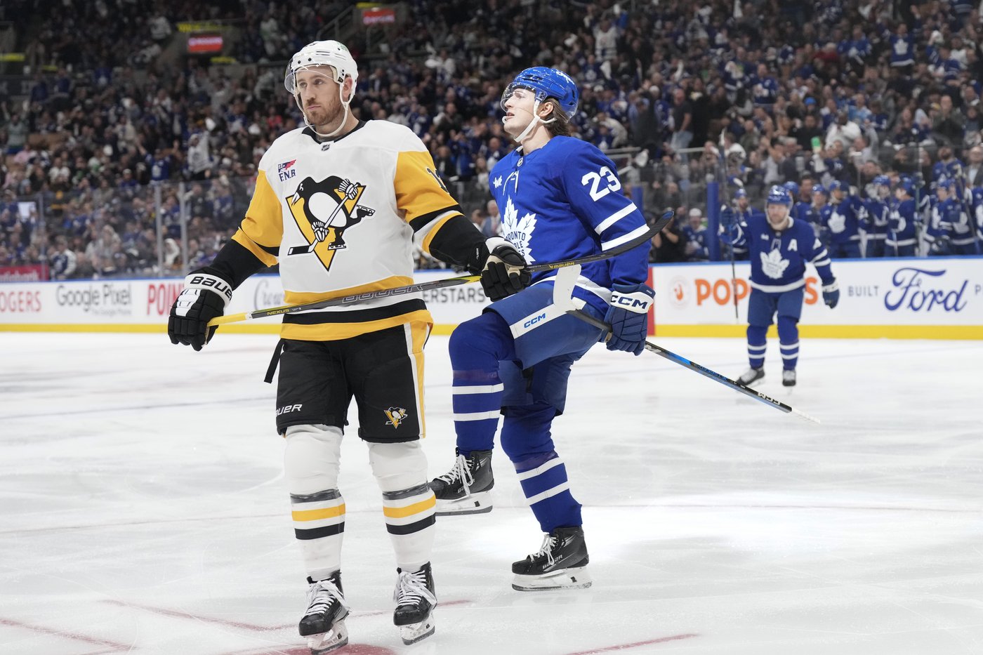 Marner, Maple Leafs top Pittsburgh Penguins 4-2 in Toronto’s home opener