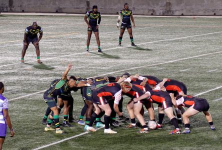 Members of the Canada Wolverines rugby league team play for the love of the game