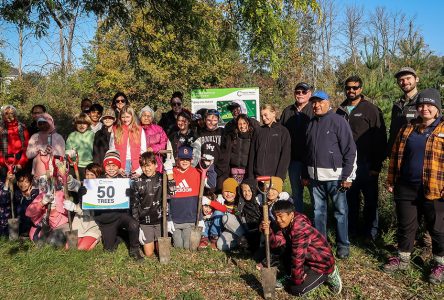 Eamer’s Corners Students Plant 50 Trees