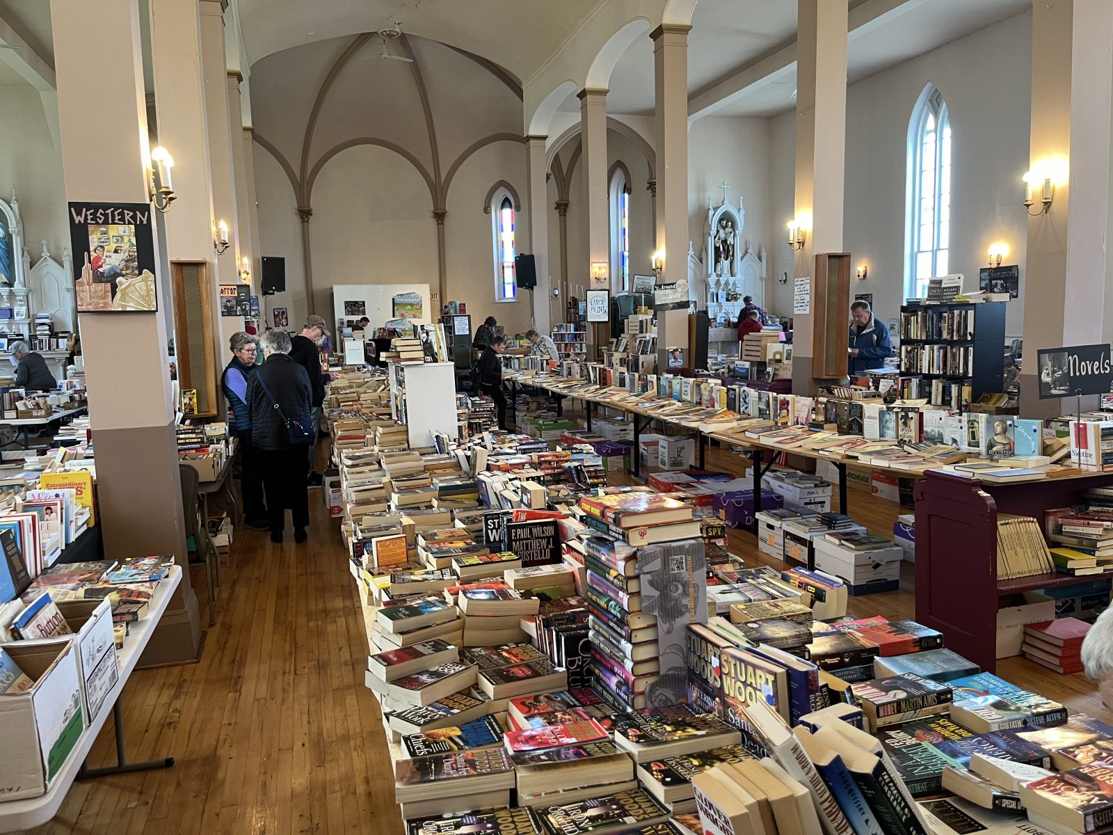 Thousands of books await