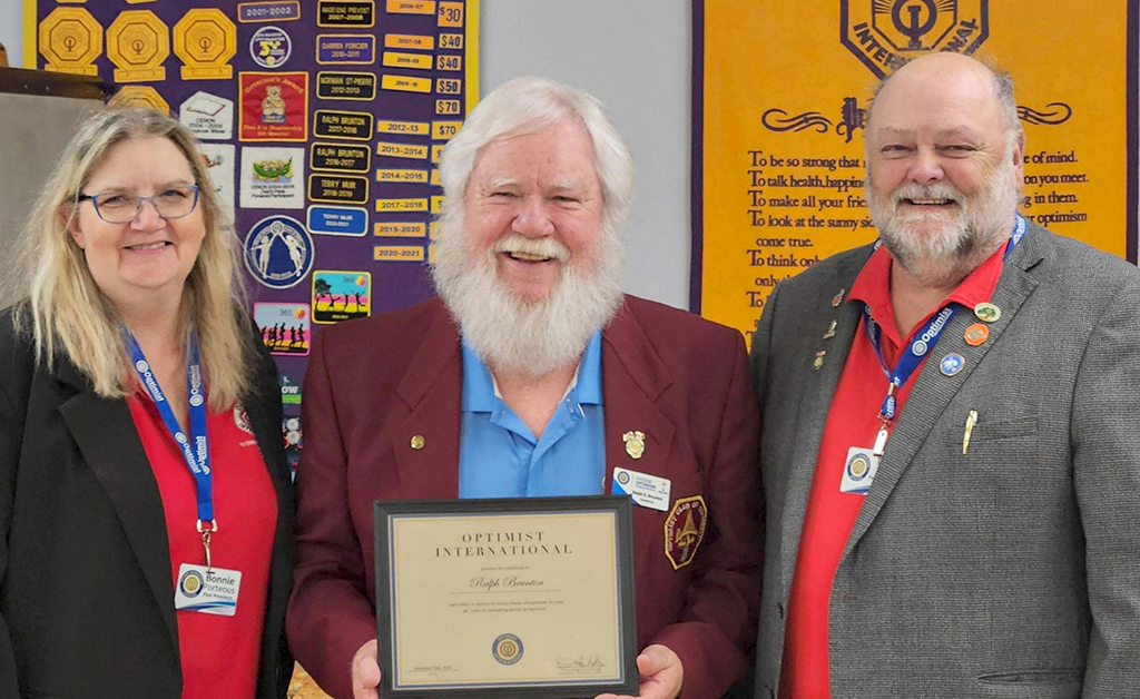 Optimist Club of Cornwall Honours Members