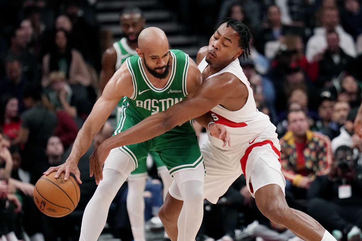 Gradey Dick leads Raptors past Celtics 119-118 in NBA pre-season action