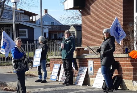 Postal workers strike in Alexandria