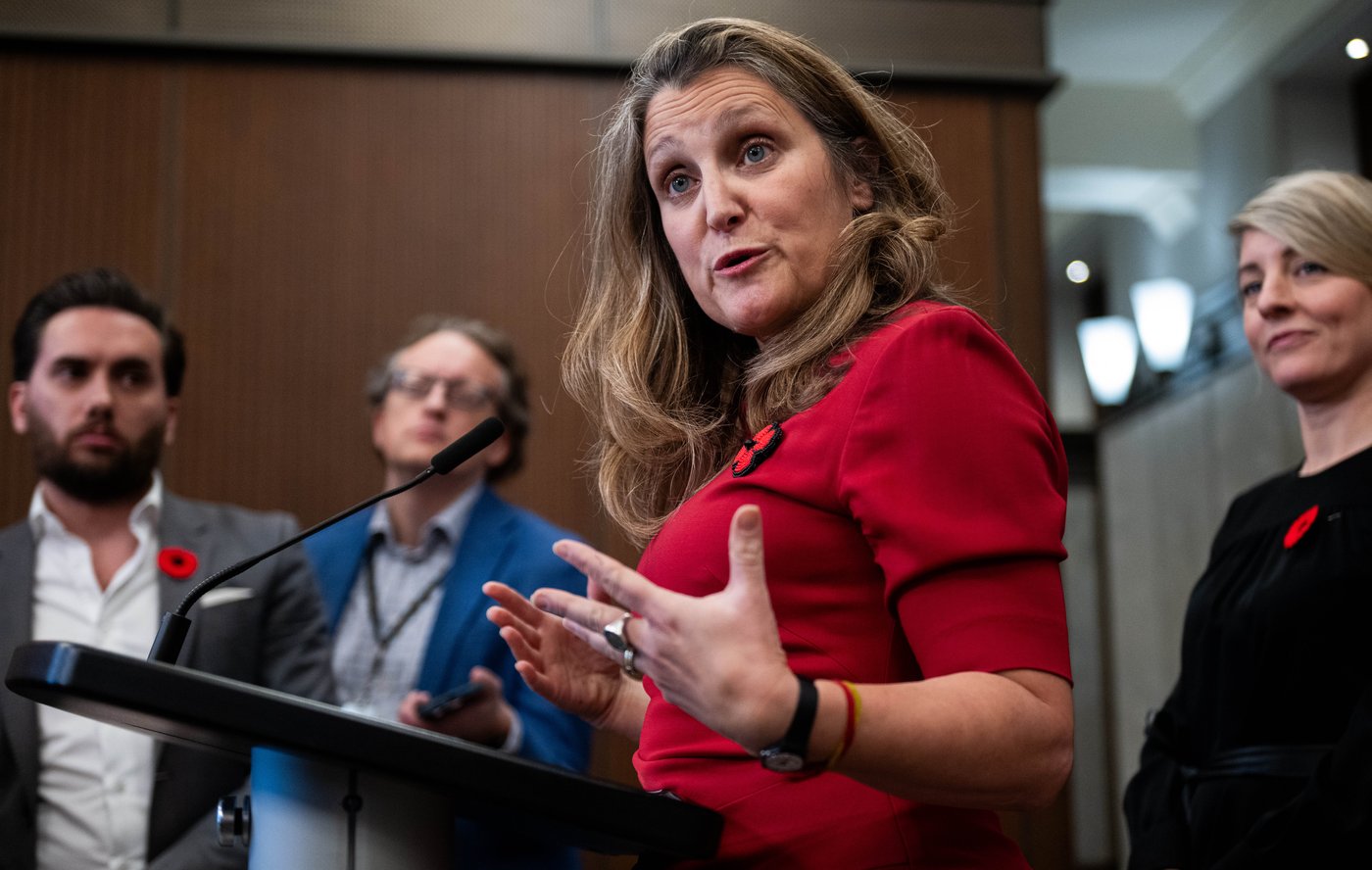 Freeland finds safety in numbers on digital sales tax