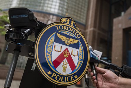 Three people arrested after stolen BMW collided with TTC bus in Toronto: police