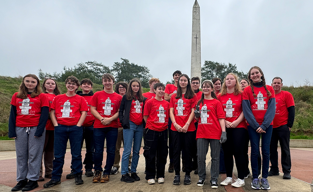 UCDSB Students Embark on Transformative Journey Through WWI Sites in Europe